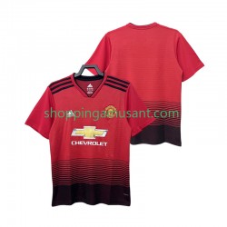 Maillot de Foot Manchester United 2018 2019 Rétro Homme Domicile Manche Courte