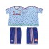 Maillot de Foot Manchester United 1990 1992 Rétro Enfant Extérieur Manche Courte