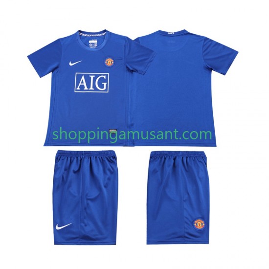 Maillot de Foot Manchester United 2009 Rétro Enfant Neutre 2008 Manche Courte