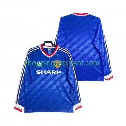 Maillot de Foot Manchester United 1986 1988 Rétro Homme Neutre Manche Longue