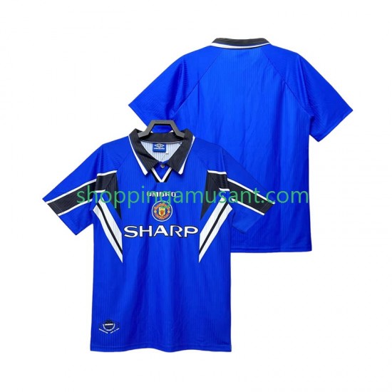 Maillot de Foot Manchester United 1996 Rétro Homme Neutre 1998 Manche Courte