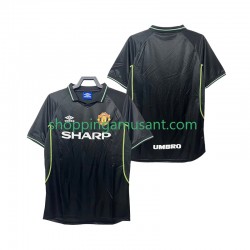 Maillot de Foot Manchester United Rétro Homme Neutre 1999 1998 Manche Courte