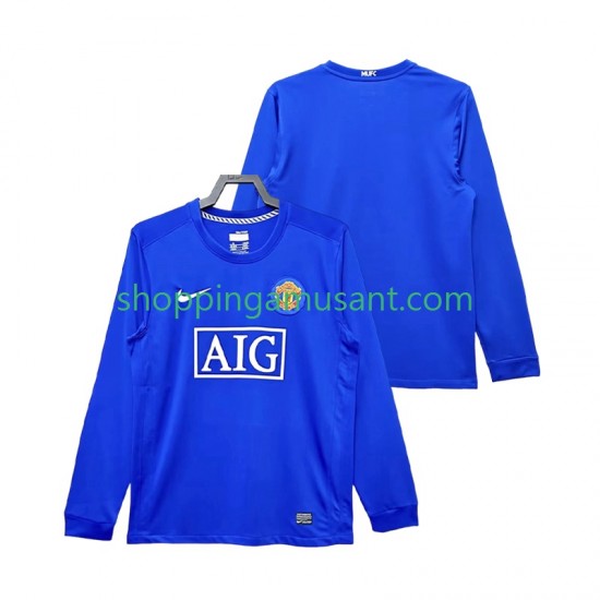 Maillot de Foot Manchester United 2009 Rétro Homme Neutre 2008 Manche Longue