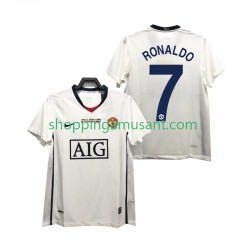 Maillot de Foot Manchester United Ronaldo 7 Champions League 2009 Rétro Homme Extérieur 2008 Manche Courte