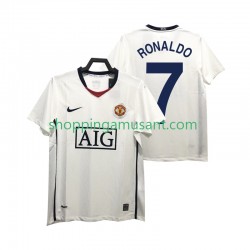 Maillot de Foot Manchester United Ronaldo 7 Premier League 2009 Rétro Homme Extérieur 2008 Manche Courte