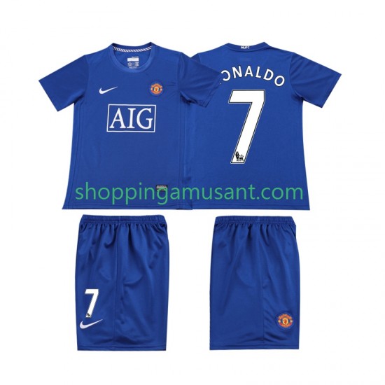 Maillot de Foot Manchester United Ronaldo 7 2009 Rétro Enfant Neutre 2008 Manche Courte