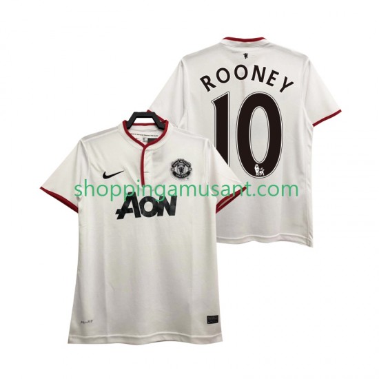 Maillot de Foot Manchester United Rooney 10 2013 2014 Rétro Homme Neutre Manche Courte