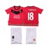 Maillot de Foot Manchester United SCHOLES 18 2009 Rétro Enfant Domicile 2010 Manche Courte