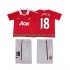 Maillot de Foot Manchester United SCHOLES 18 Rétro Enfant Domicile 2011 2010 Manche Courte
