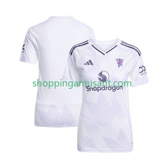 Maillot de Foot Manchester United Féminine Extérieur 2025-2026 Manche Courte