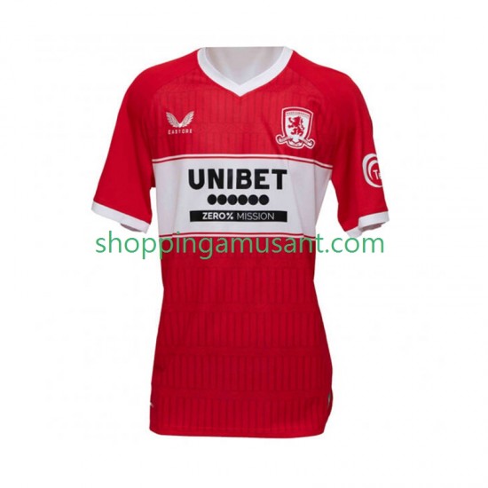 Maillot de Foot Middlesbrough Homme Domicile 2025-2026 Manche Courte