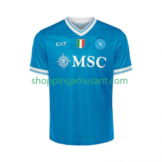 Maillot de Foot Naples Homme Domicile 2025-2026 Manche Courte
