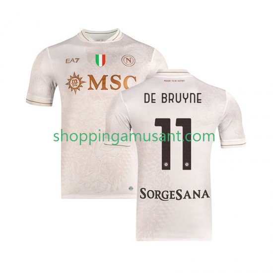 Maillot de Foot Naples Kevin De Bruyne 11 Homme Extérieur 2025-2026 Manche Courte