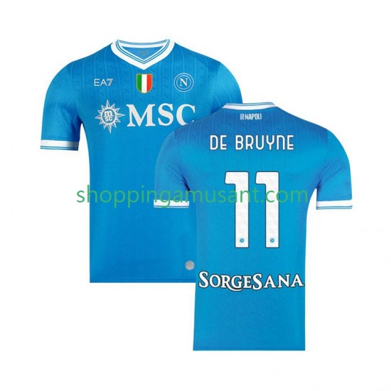 Maillot de Foot Naples Kevin De Bruyne 11 Homme Domicile 2025-2026 Manche Courte