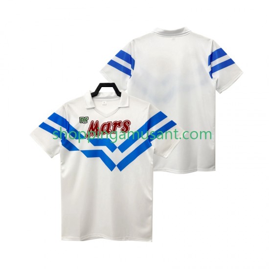 Maillot de Foot Naples 1988 1989 Rétro Homme Extérieur Manche Courte