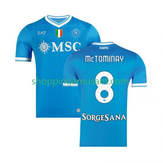 Maillot de Foot Naples Scott McTominay 8 Homme Domicile 2025-2026 Manche Courte