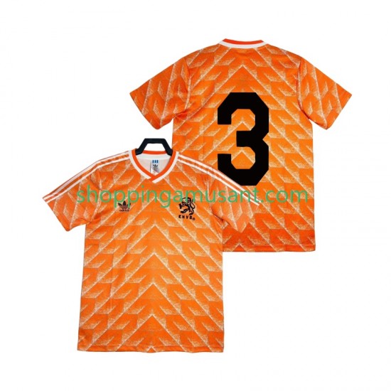 Maillot de Foot Pays-Bas 3 1988 Rétro Homme Domicile Manche Courte