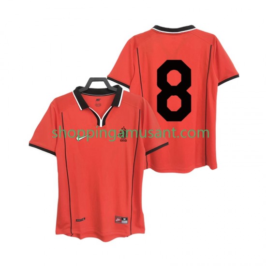 Maillot de Foot Pays-Bas 8 Rétro Homme Domicile 1998 Manche Courte