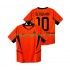 Maillot de Foot Pays-Bas BERGKAMP 10 Rétro Homme Domicile 2002 Manche Courte