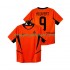 Maillot de Foot Pays-Bas KLUIVERT 9 Rétro Homme Domicile 2002 Manche Courte