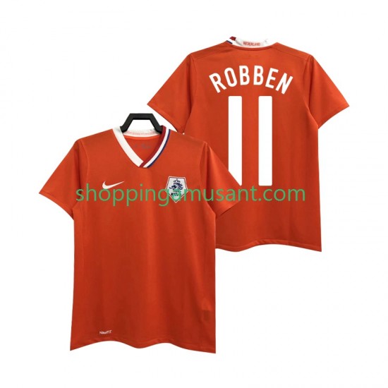 Maillot de Foot Pays-Bas ROBBEN 11 Rétro Homme Domicile 2008 Manche Courte