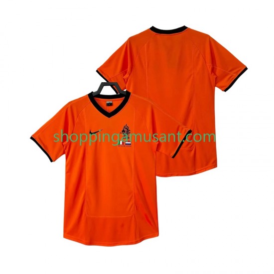 Maillot de Foot Pays-Bas 2000 Rétro Homme Domicile Manche Courte