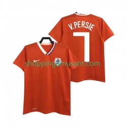 Maillot de Foot Pays-Bas Robin van Persie 7 Rétro Homme Domicile 2008 Manche Courte