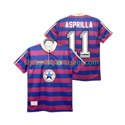 Maillot de Foot Newcastle United ASPRILLA 11 1995 1997 Rétro Homme Extérieur Manche Courte