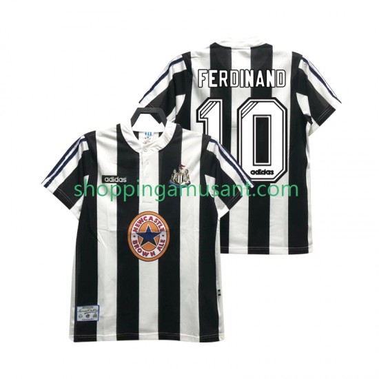 Maillot de Foot Newcastle United FERDINANE 10 1995 1997 Rétro Homme Domicile Manche Courte