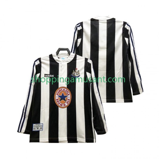 Maillot de Foot Newcastle United 1995 1997 Rétro Homme Domicile Manche Longue