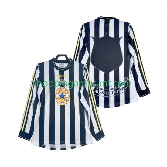 Maillot de Foot Newcastle United 1997 Rétro Homme Domicile 1999 Manche Longue