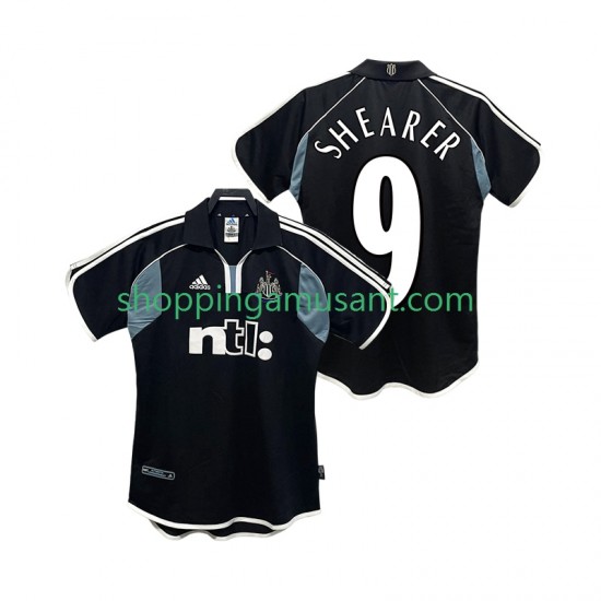 Maillot de Foot Newcastle United SHEARER 9 2000 2001 Rétro Homme Extérieur Manche Courte
