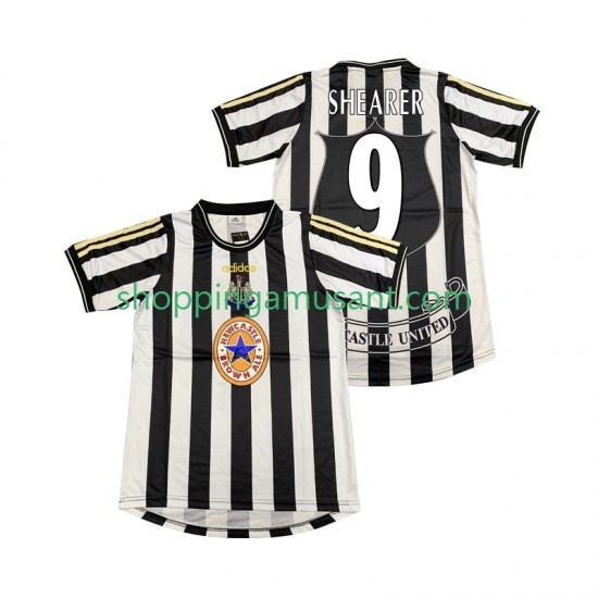 Maillot de Foot Newcastle United SHEARER 9 1997 Rétro Homme Domicile 1999 Manche Courte