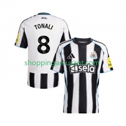 Maillot de Foot Newcastle United Sandro Tonali 8 Homme Domicile 2025-2026 Manche Courte