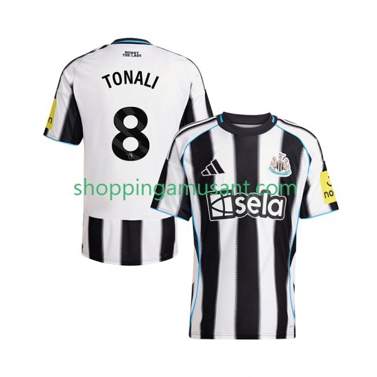 Maillot de Foot Newcastle United Sandro Tonali 8 Homme Domicile 2025-2026 Manche Courte