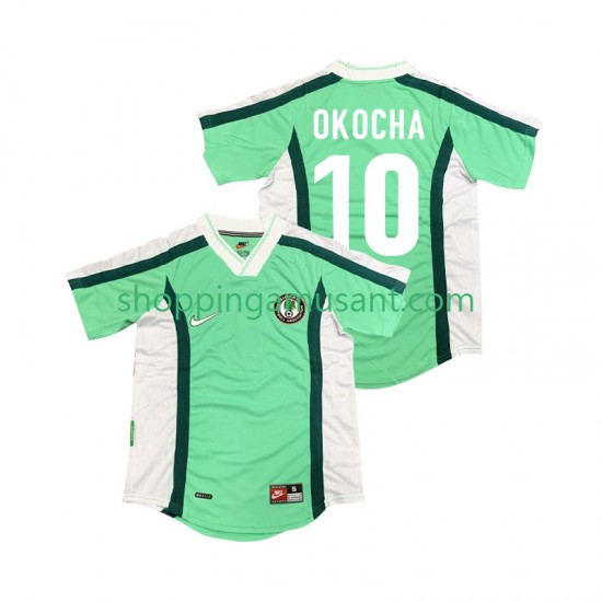 Maillot de Foot Nigeria OKOCHA 10 Rétro Homme Domicile 1998 Manche Courte