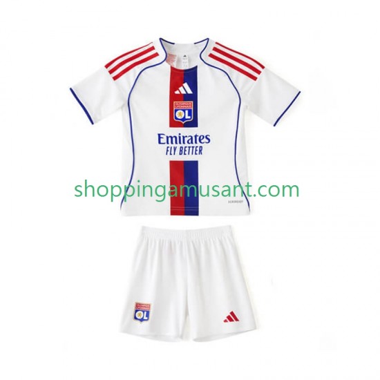 Maillot de Foot Olympique Lyonnais Enfant Domicile 2025-2026 Manche Courte