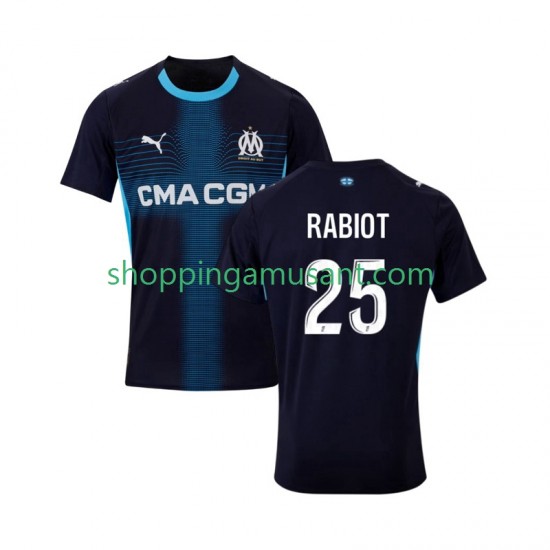 Maillot de Foot Olympique de Marseille Adrien Rabiot 25 Homme Extérieur 2025-2026 Manche Courte