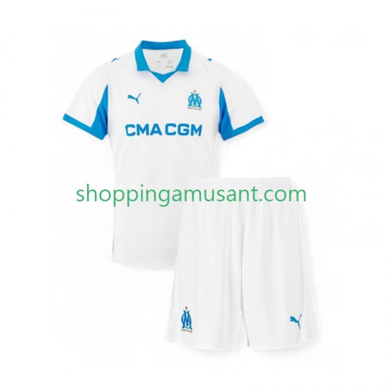 Maillot de Foot Olympique de Marseille Enfant Domicile 2025-2026 Manche Courte
