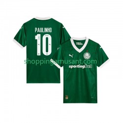 Maillot de Foot Palmeiras Paulinho 10 Homme Domicile 2025-2026 Manche Courte