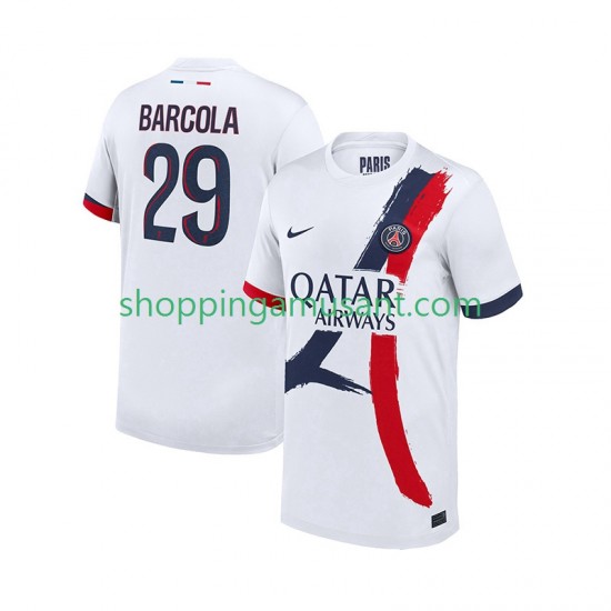 Maillot de Foot Paris Saint-Germain Bradley Barcola 29 Homme Extérieur 2025-2026 Manche Courte