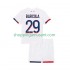 Maillot de Foot Paris Saint-Germain Bradley Barcola 29 Enfant Extérieur 2025-2026 Manche Courte