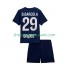 Maillot de Foot Paris Saint-Germain Bradley Barcola 29 Enfant Domicile 2025-2026 Manche Courte