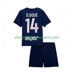 Maillot de Foot Paris Saint-Germain Desire Doue 14 Enfant Domicile 2025-2026 Manche Courte