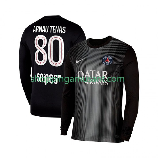 Maillot de Foot Paris Saint-Germain Arnau Tenas 80 Gardien Homme Domicile 2025-2026 Manche Longue
