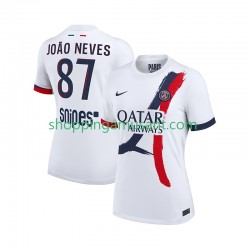 Maillot de Foot Paris Saint-Germain Joao Neves 87 Homme Extérieur 2025-2026 Manche Courte