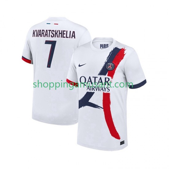 Maillot de Foot Paris Saint-Germain Khvicha Kvaratskhelia 7 Homme Extérieur 2025-2026 Manche Courte