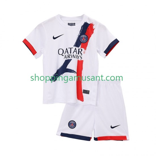 Maillot de Foot Paris Saint-Germain Enfant Extérieur 2025-2026 Manche Courte