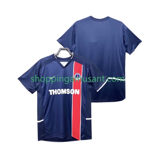 Maillot de Foot Paris Saint-Germain 2003 Rétro Homme Domicile 2002 Manche Courte