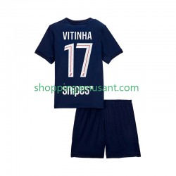 Maillot de Foot Paris Saint-Germain Vitinha 17 Enfant Domicile 2025-2026 Manche Courte